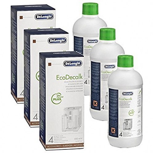Delonghi Magnifica Coffee Maker Machine Descaler (3x500ml Bottles)