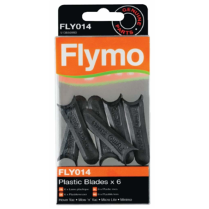 Genuine Flymo Plastic Lawnmower Blades x 6 FLY014