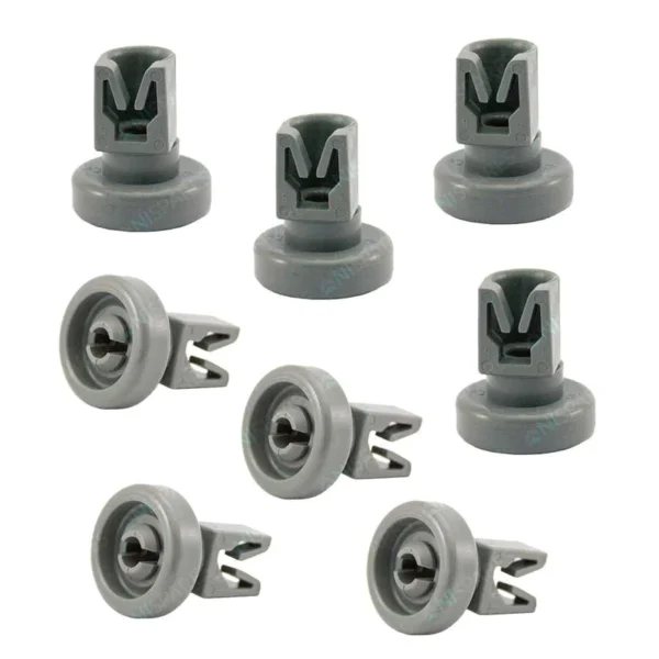 Zanussi Dishwasher Grey Upper Basket Wheels - Pack Of 8 Genuine part number 50286967000