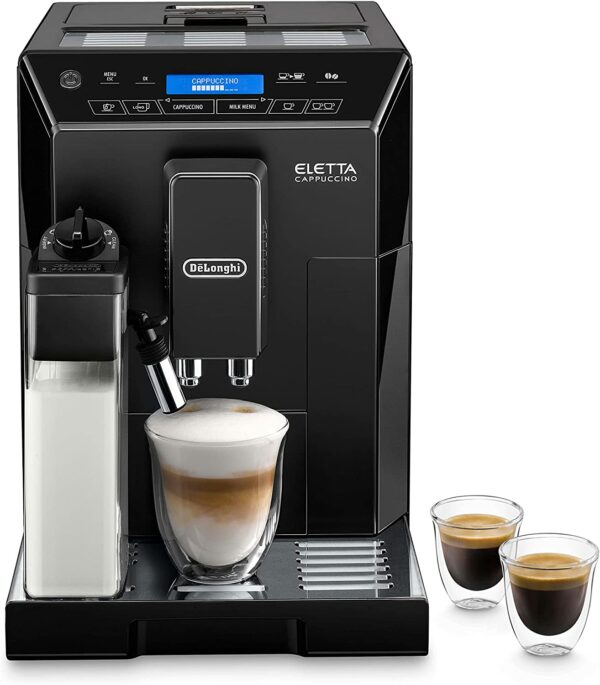 De'Longhi Eletta, Fully Automatic Bean to Cup Coffee Machine, Cappuccino and Espresso Maker, ECAM 44.660.B, Black