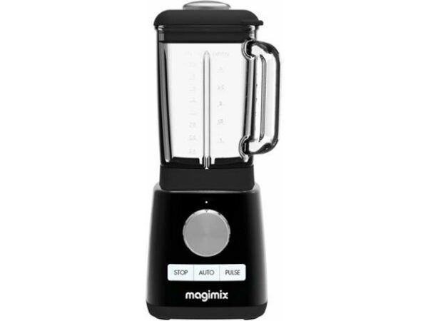 Magimix 2.5 litre blender with large capacity, heat resistant Glass jar with multifunctional settings for crushed ice, smoothie, soups, desserts with blendermix feature.
