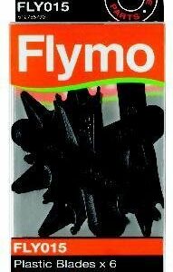 Plastic Blades: Flymo FLY015 Pack of 6 Micro Compact plastic clip on cutters Genuine