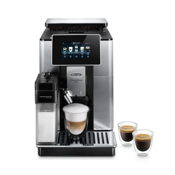 DeLonghi PrimaDonna Soul 2.2L Automatic Coffee Machine - Metal Black | ECAM610.75.MB